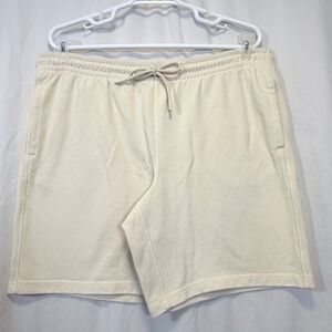 DSG Fleece Shorts Mens 3XL Cream NWT Drawstring Pockets